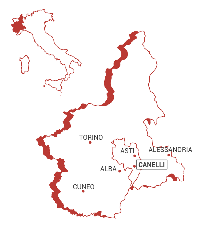 Canelli, provincia di Asti, Piemonte, Italia